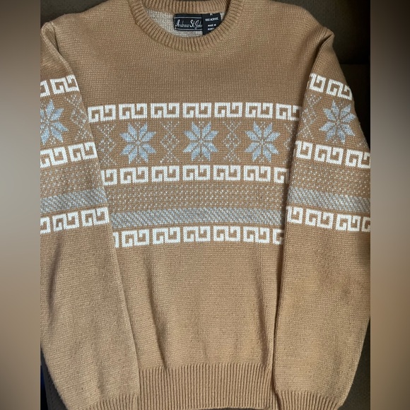 Andrew St John Women's Snowflake Holiday Pullover Sweater Vintage Size Medium - Picture 2 of 9